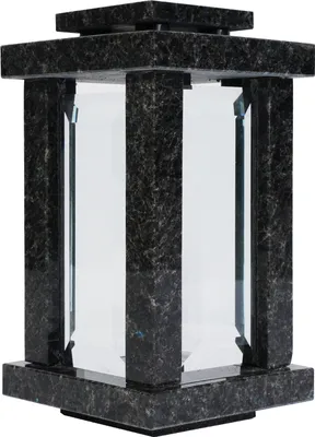 Produktbild von Grablampe viereckig Granit Blue Night