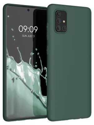 Produktbild von kwmobile Handyhülle für Samsung Galaxy A71 Hülle - TPU Case - Kabelloses Laden - Schutzhülle Cover in Blaugrün