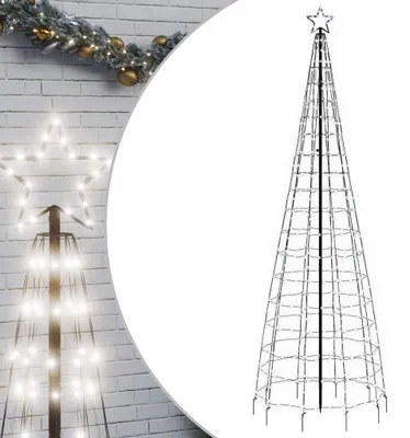 Zdjęcie produktu dla vidaXL Choinka LED z kolcami 570 LED zimna biel 300 cm