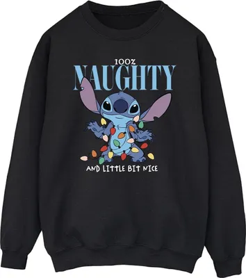 Produktbild von Disney - "Naughty & Nice" Sweatshirt für Herren BI31539 (4XL) (Schwarz)