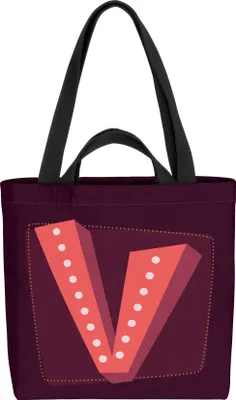 Produktbild von VOID V Buchstaben Vintage Initialen Tasche 33x33x14cm,15l Einkaufs-Beutel Shopper Einkaufs-Tasche Bag