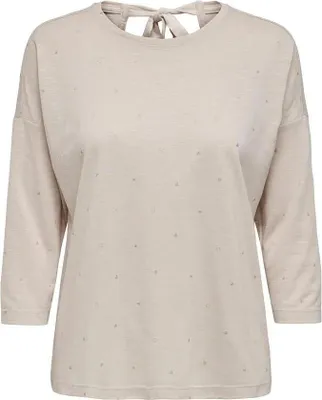 Produktbild von Only Isabella Langarm-t-shirt Beige M Damen Beige M