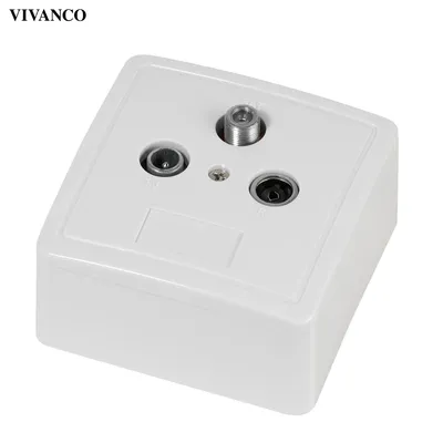 Zdjęcie produktu dla ViVanco™44184, Adapter anteny, Biały, 0,005 - 2,4 GHz, 1 szt., SAT/TV/RD, Niemcy