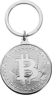 Image de Pendentif Bitcoin Argenté - Cadeau Idéal KP3832