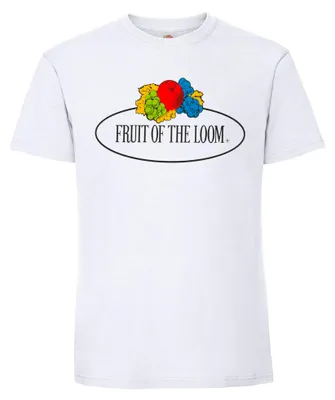 Produktbild von Fruit of the Loom Ringspun Premium T-Shirt mit Vintage-Logo auf der Brust Farbe: weiß - Vintage-Logo groß Größe: 2XL