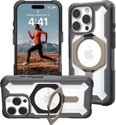 Produktbild von Urban Armor Gear Plasma XTE, Cover, Apple, iPhone 16 Pro, 16 cm (6.3"), Grau, Transparent