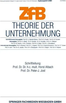 Immagine prodotto di Theorie der Unternehmung