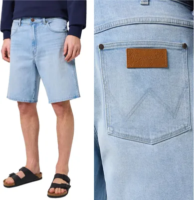 Immagine prodotto di WRANGLER uomo, pantaloncini FRONTIER SHORT, vestibilità regolare, W33, blu, pantaloncini, pantaloni,