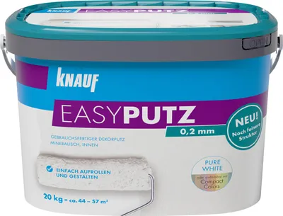 Produktbild von Knauf Easyputz Rollputz 20 kg 0,2 mm Schneeweiß