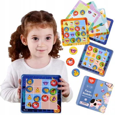 Obrázek produktu pro TOOKY TOY Hra Sudoku pro děti Farm verze