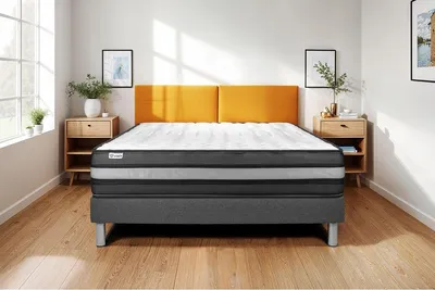Produktbild von Matratzenset VITAL POWER ZEN 120 x 190 cm Bettrahmen Kit grau