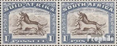 Produktbild von Briefmarken Südafrika 1947 Mi 199-200 waagerechtes Paar postfrisch Landesmotive