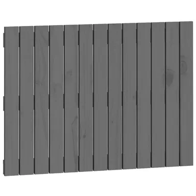 Produktbild von vidaXL Wand-Kopfteil Grau 82,5x3x60 cm Massivholz Kiefer