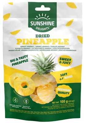 Produktbild von Sunshine Delights Dried Pineapple 100g