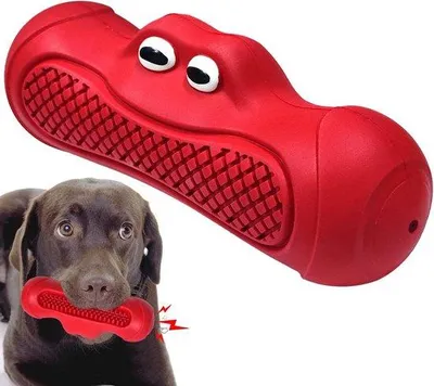 Produktbild von Unzerstörbares piependes Hundekauwspielzeug für aggressive Kauernutzer - Ideal für große, mittelgroße und kleine Hunde