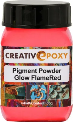 Produktbild von 30g Creativepoxy Pigment Powder Glow FlameRed