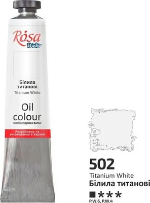 Produktbild von Ölfarbe, Titanweiß 502, 45 ml - Rosa