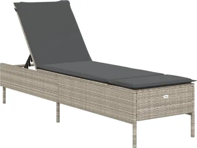 Zdjęcie produktu dla VidaXL 4002724, Lounge, Obite siedzisko, Technorattan, Stal, Szary, 110 kg, 550 mm