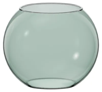 Glaskugel-Vase grün Ø 19 cm, Höhe 15,5 cm