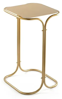 Image de CALICOSY - Bout de canapé avec plateau rectangle en Métal H52 cm - ELI