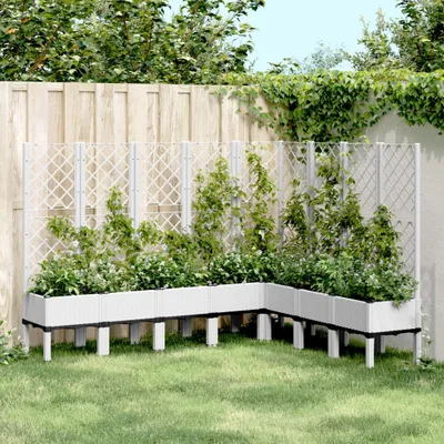 Immagine prodotto di Maison Exclusive - Fioriera con griglia rampicante Bianca 200x160x142 cm PP