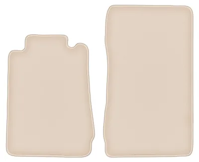 Produktbild von Velours-Fußmatten für Mercedes SLK R170 1996-2004 (Cabrio) – 4-tlg, Beige, passgenau – Wielganizator FORTUNA