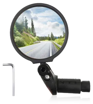 Image de Miroir de vélo HD Mini, rotatif à 360°, pliable, universel pour guidons de 14,8 à 23 mm