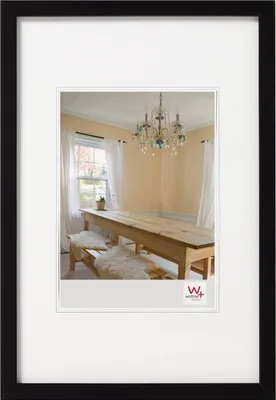 Immagine prodotto di Cornice in legno nera per foto, marca Walther, formato 21x29,7 cm (DIN A4)