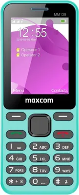Produktbild von MaxCom Classic MM136, Balken, Dual-SIM, 6,1 cm (2.4"), 0,3 MP, 800 mAh, Türkis