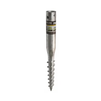 Produktbild von GRUNDLINE Pfostenträger Einschraub Bodenhülse / Schraubfundament / Erdanker - 68x650x1,8 mm