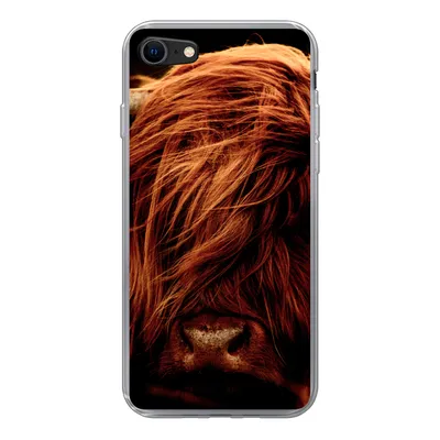 Produktbild von MuchoWow® Handyhülle Schutzhülle Hülle für iPhone 8 Schottischer Highlander - Kuh - Hörner - Porträt - Tiere Silikon Softcase Handy Hülle - Schutzhaube