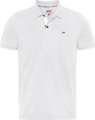 Produktbild von Tommy Hilfiger Jeans Weißer schlanker Polo – Xxl