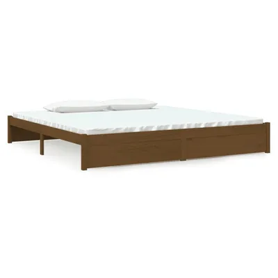 Obrázek produktu pro vidaXL Postel z masivu Honey Brown 200x200 cm