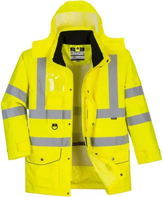 Produktbild von Portwest S427 Warnschutz-Traffic-Jacke 7 in 1 Yellow Gr. 4XL