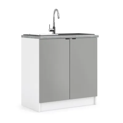 Obrázek produktu pro Kuchyňská skříňka dřezová 80 cm - LAM ZL80 2D - Dvířka LETTY
