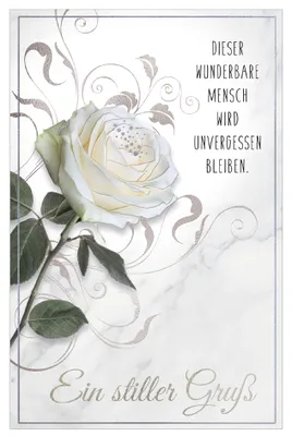 Produktbild von SUSY CARD Trauerkarte "In memory 2"