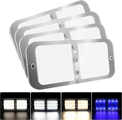 Zdjęcie produktu dla Lampa sufitowa LED 12 v do kampera 72 diod 800 lm możliwość ściemniania