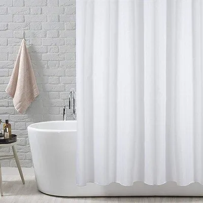 Productafbeelding van Schimmelbestendig Douchegordijn Wit 180 x 180 cm | 100% Polyester