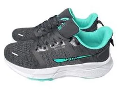 Produktbild von Damen Sneaker Turnschuhe NBK Sportschuhe Walking Dämpfung leicht - Dunkelgrau/Mint, Gr. 41
