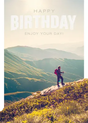 Produktbild von Geburtstag  Glückwunschkarte im Format 115x17cm mit Umschlag