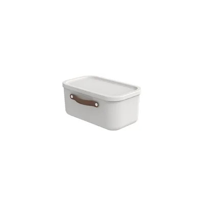 Produktbild von Rotho Aufbewahrungsbox 12 L Maloja - Kunststoffbox mit Deckel - Stapelbox 39,5 x 26,5 x 17,7 cm - Plastikbox Ordnungsbox Allzweckkiste