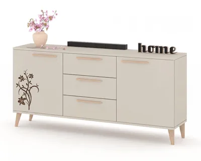 Produktbild von Kommode mit Schubladen Fernsehschrank HANA 3S Kaschmir/Kaschmir 150cm