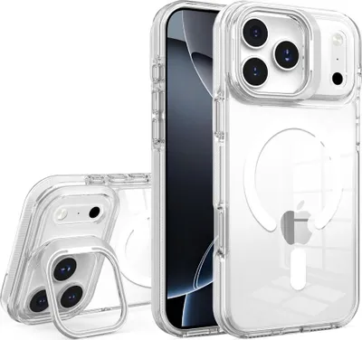 Produktbild von Lens Mag Cover Magnet Hülle Transparent Weiß Kompatibel mit iPhone 17