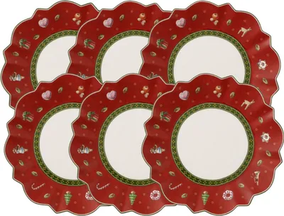 Produktbild von Villeroy & Boch Toy's Delight Brotteller rot 17 cm Set6