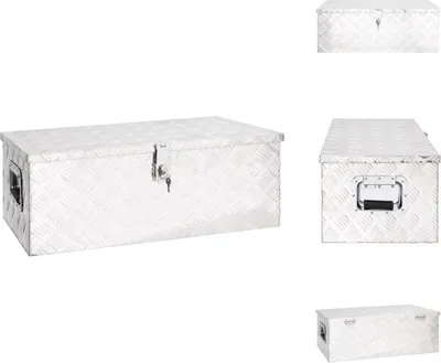 Obrázok produktu pre vidaXL Úložný box strieborný 80x39x30 cm hliník - Boxy na náradie