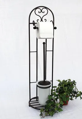 Zdjęcie produktu dla Uchwyt na rolkę toaletową 81 cm ze szczotką 95227 Uchwyt na rolkę toaletową Uchwyt na rolkę