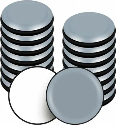 Produktbild von 16 Stück 50 mm Teflongleiter für Möbel, selbstklebend, runde Gleiter für Stühle, Sofas, Tische, Sessel