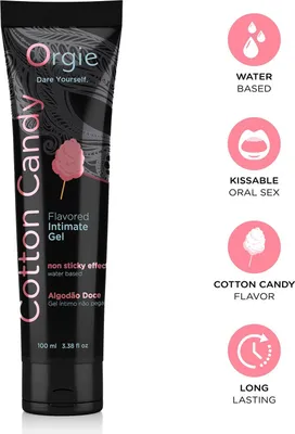 Productafbeelding van Lube Tube Suikerspin - Watergedragen glijmiddel - 3 fl oz / 100 ml