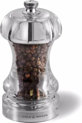 Obrázek produktu pro Cole & Mason Capstan 115, Mlýnek na pepř, 115 ml, Průhledná, Akrylový, Uhlíková ocel, Pepř