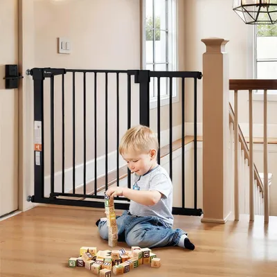 Obrázok produktu pre Detská schodová bránka COMOMY 75–110 cm so samouzavretím